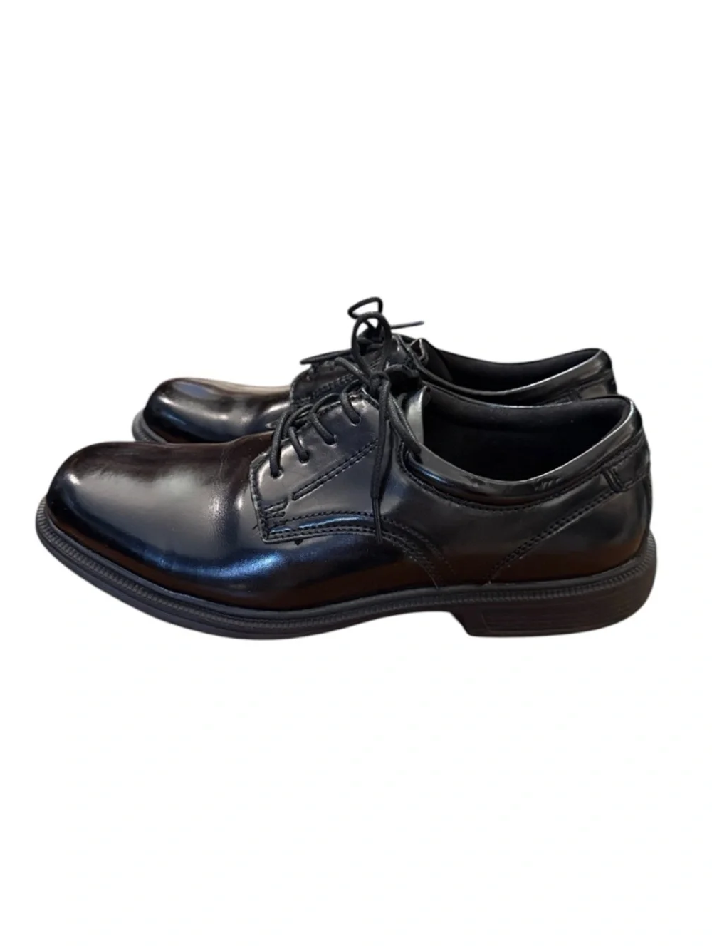 Nunn Bush Kore Comfort Black Patent Leather Oxford Shoes Slip Resistant 11M Work